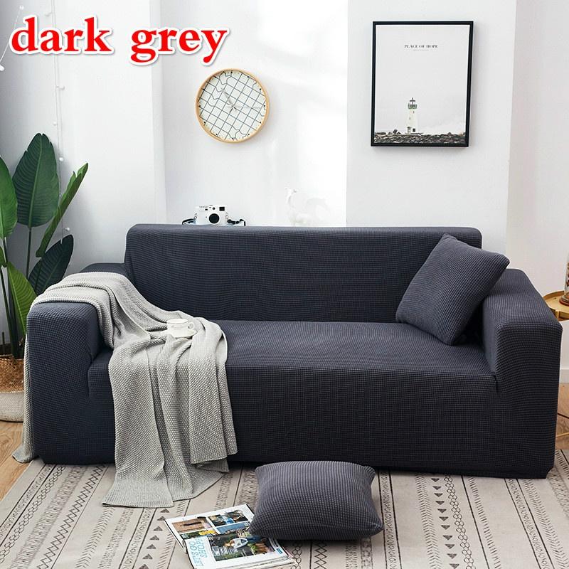 1/2/3/4 Seaters Elastic Universal Sofa Cover Knitted Thicken Stretch Slipcovers for Living Room Couch Cover Armchair