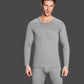 Men Winter Thermal Underwear O-neck Autumn Tight Suit Thicken Windproof Comfortable Soft Lining Long Sleeve High Elasticity Versatile Spring Pajamas