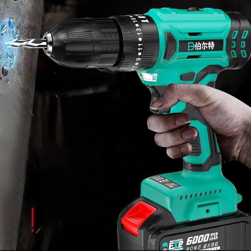 98V Industrial Impact Drill Cordless Electric Drill Electric Screwdriver for Construction Electrician