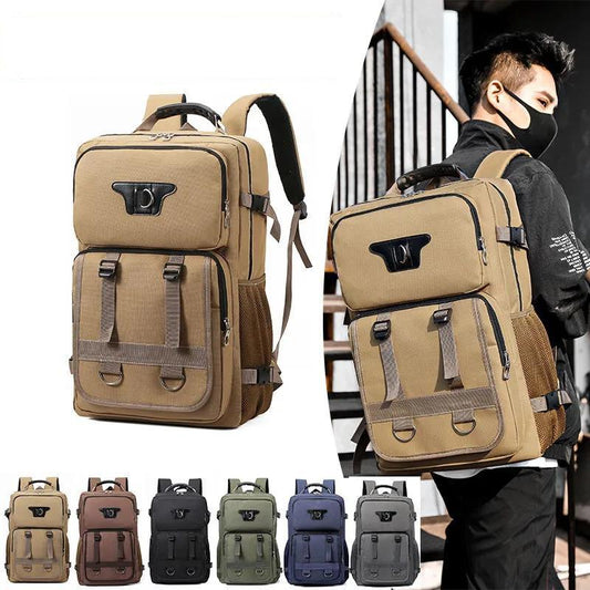 Fashion Trend Backpack Male Outdoor Sports Mountaineering Backpack Large Capacity Travel Backpack