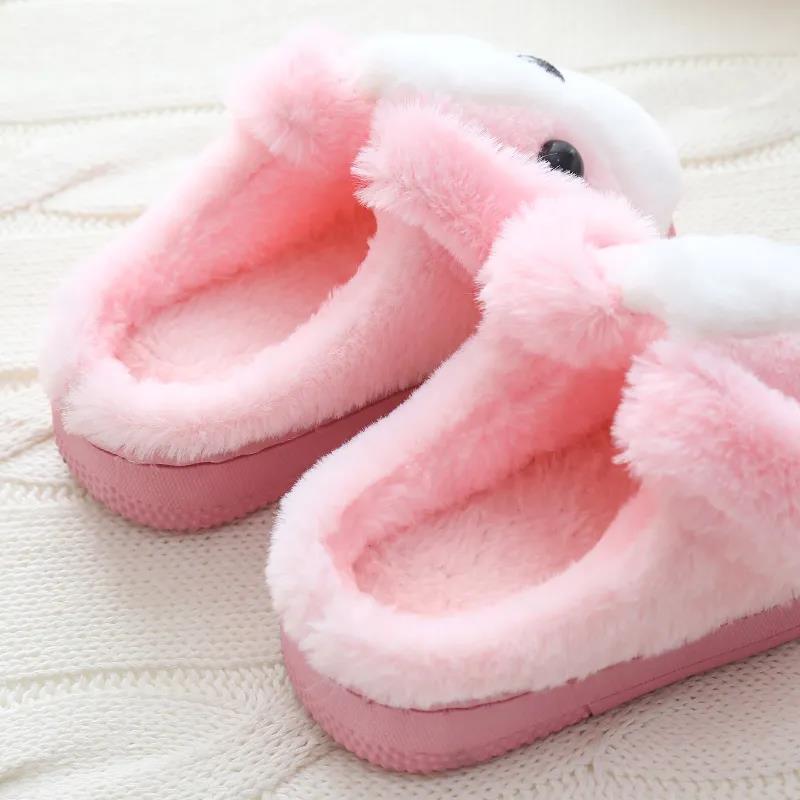 Children's Winter Cute Cotton Slippers Cartoon Soft Bottom Warm Non-slip Cotton Slippers Bag Heel Thick-soled Cotton Slippers