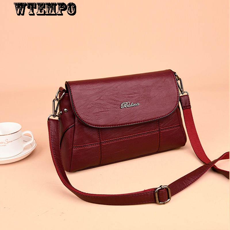 Fashion Women's Bag Leather Texture Bag Trend Wild Messenger Bag Zipper Bag Small Square Bag