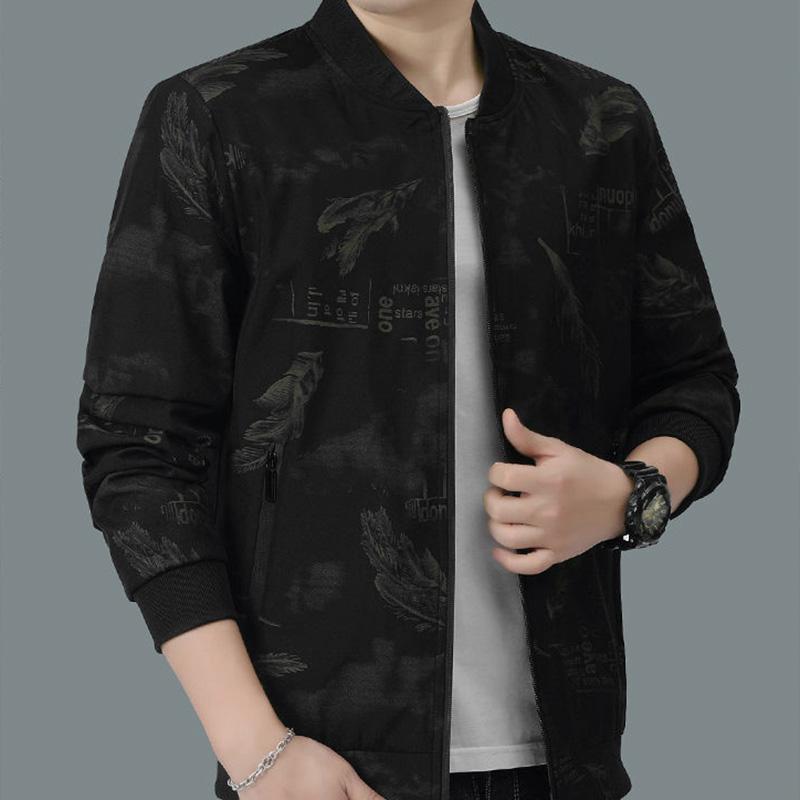 Jacket Men's Autumn Loose Version Trendy Men's Tops All-match Baseball Uniforms Business Jackets