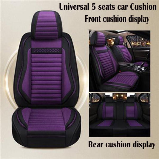 5 seats Universal car seat cover Waterproof Car Seat Cover Universal Leather 5 set Auto Seat Cushion