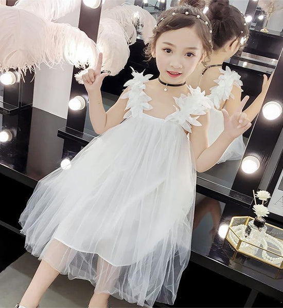 Girls Summer Dress Evening Dress Party Birthday Party Children 3-12 Years Old Little Girl Suspender Princess Dress