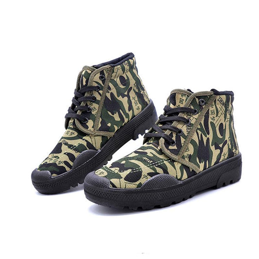 Men High Top Military Desert Boots Male Outdoor Hiking Ankle Boots Men's Casual Shoes