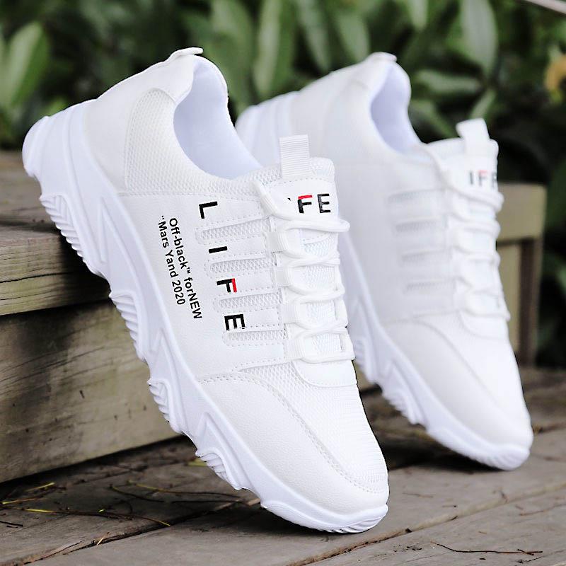 Plus Size 39-44 Men Mesh Sneakers Low-top Running Sports Basketball Shoes Non-slip Comfortable Wear-resistant Sports Shoes