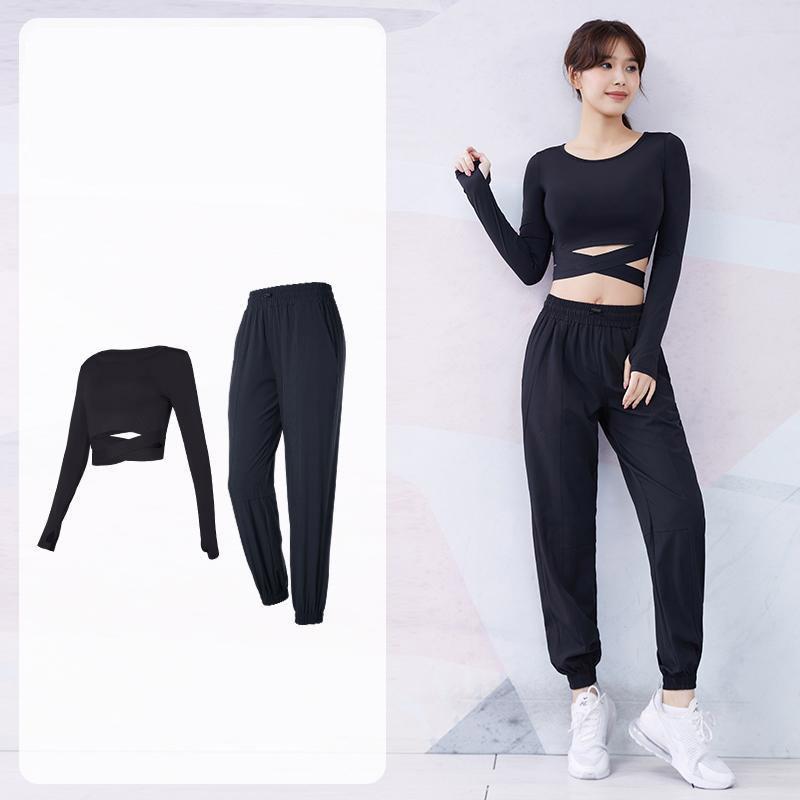 Seamless Women Yoga Set Workout Sportswear Gym Clothing Fitness Long Sleeve Crop Top High Waist Leggings Sports Suits