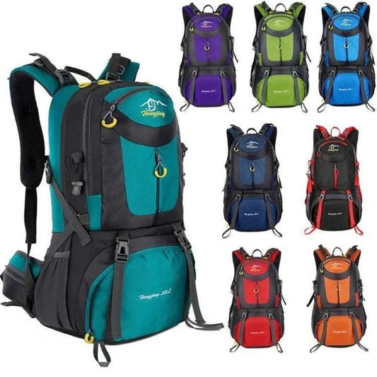 50L Waterproof Nylon Mountaineering Backpack Travel Hiking Camping Large Capacity Outdoor Trekking Bag