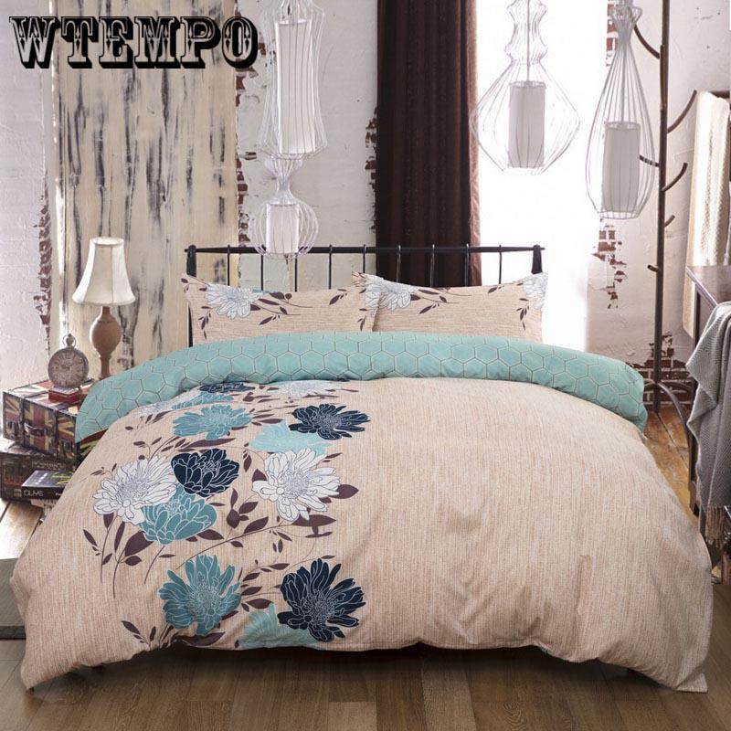 Bedding Set Floral Print Bedlinen 100% Cotton High Quality Full/queen Size Quilt Cover