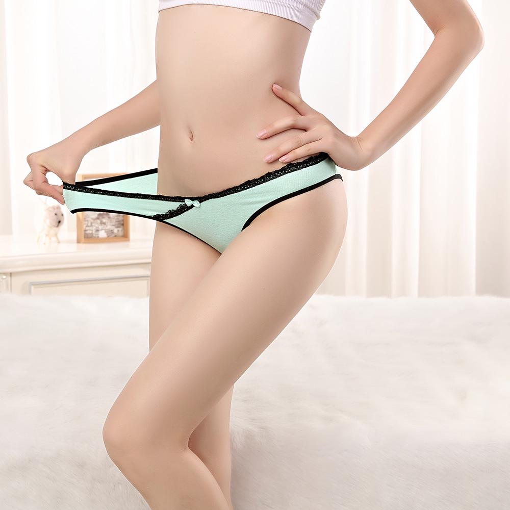 6 pcs/lot Woman Underwear Cotton Briefs Sexy Panties Low Rise Intimates Lingerie for Women