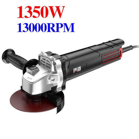 1350W 13000RPM Household Black Warrior Angle Grinder Set Multi-function Electric Grinder Wire Cutter Polisher