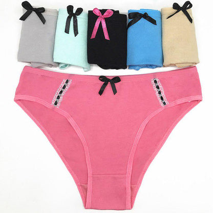 WTEMPO 6 Pcs/Lot Brand Ladies Underwear Women Panties Cotton Sexy Briefs Female Intimate Lingerie