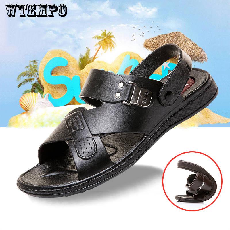 Men's Sandals Summer Soft Bottom Casual Beach Non-slip Men's Sandals and Slippers