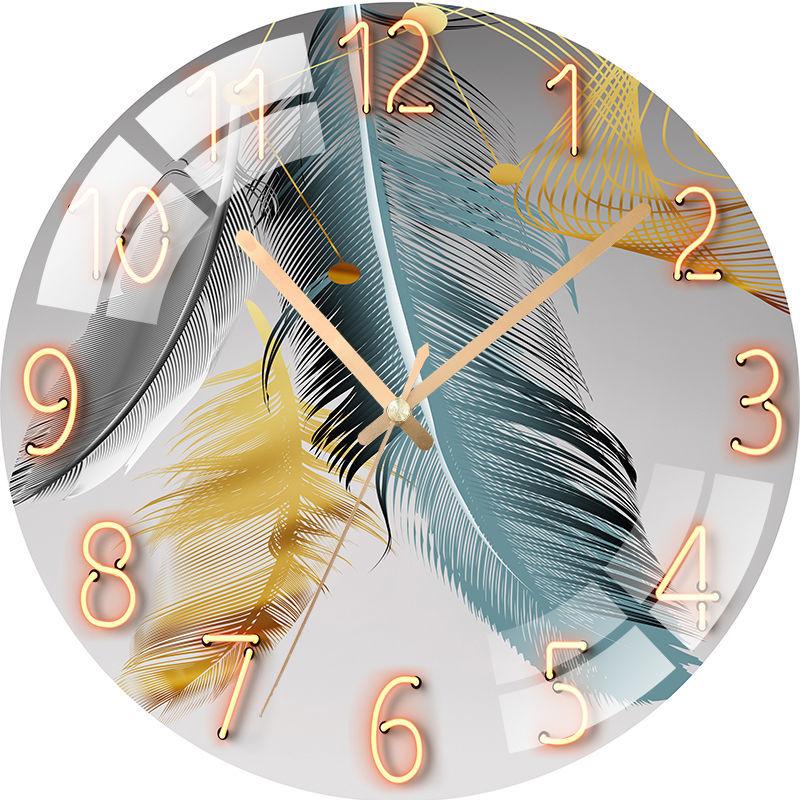 Clocks and Watches Living Room Home Wall Clock Mute Creative Quartz Clock Bedroom Clock Decoration Free Punch Wall Watch Wall