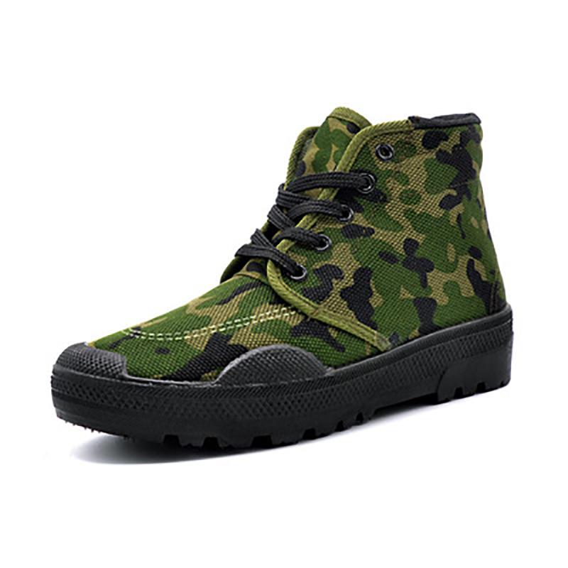 Men High Top Military Desert Boots Male Outdoor Hiking Ankle Boots Men's Casual Shoes