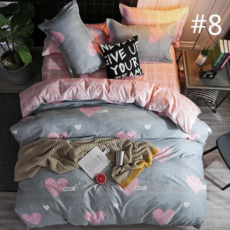 WTEMPO 12 Styles Bedding Set Duvet Cover Set Polyester Fiber Bed Sheet Sets Sets Black Cat Size Twin