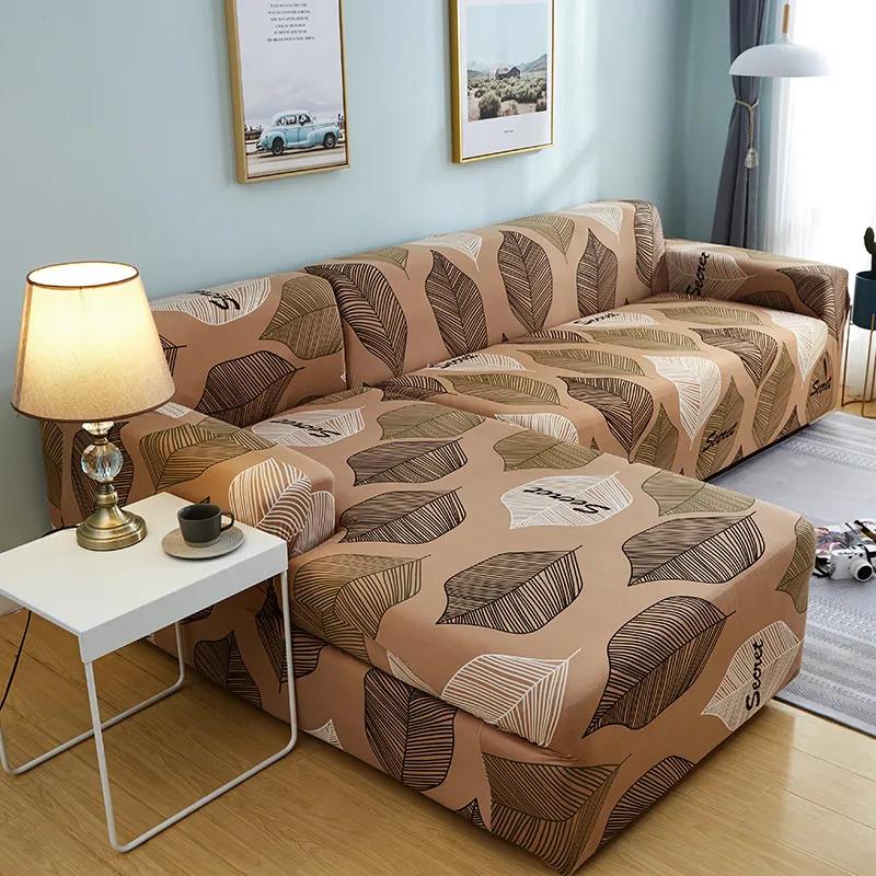 Elastic Sofa Covers for Living Room Maple Leaf Sofa Slipcovers Stretch Couch Cover Sofa Protector Cover