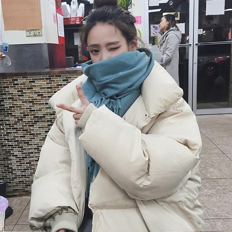 Women's Padded Jacket Fashion Winter Clothing Student Bread Coat Padded Coat Thickened Short Loose Coat Plus Size