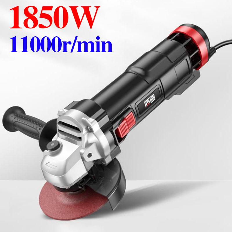 1850W Black Warrior Industrial Angle Grinder Set Handheld Wire Cutter Polisher Multi-function Electric  Grinder