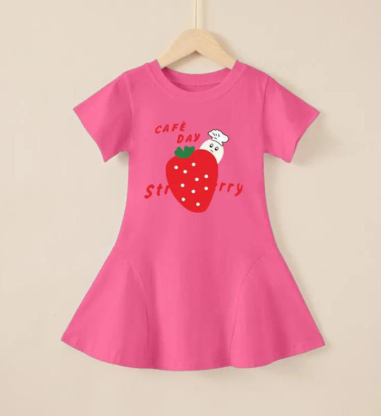 Girls' Summer Short-sleeved Dress Cotton Princess Dress Fashion All-match Dress Chinese Style Baby Costume