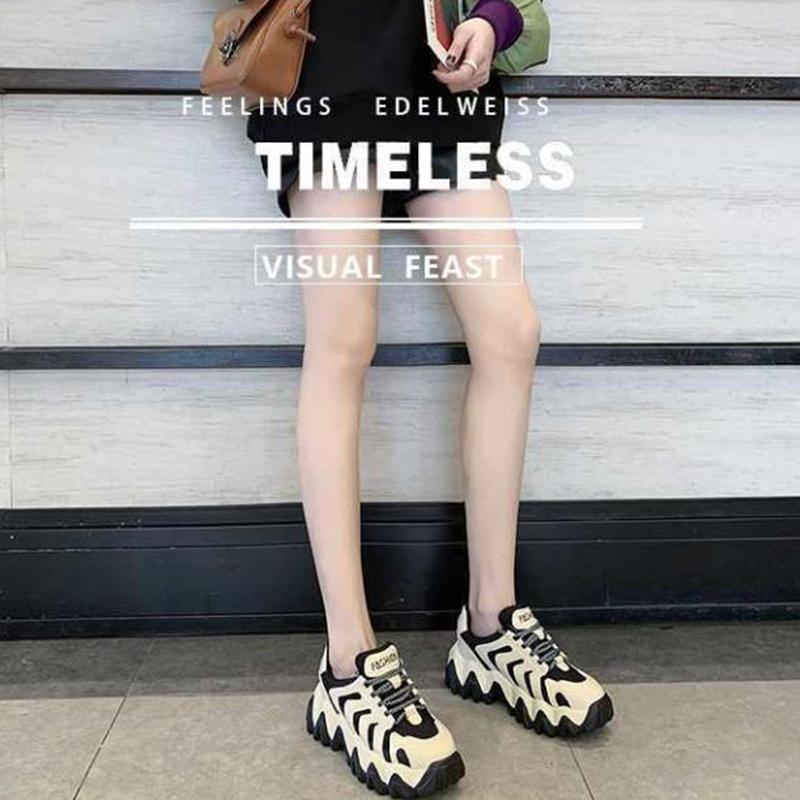 Daddy Shoes Spring Single Shoes Summer Thick-soled Increase All-match Student Sports Casual Women's Shoes