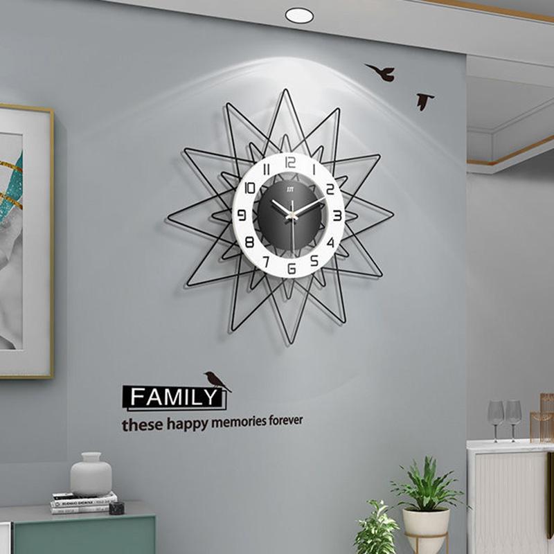 Clocks and Watches Living Room Home Decoration Modern Minimalist Wall Clock Creative Fashion Personality Restaurant High-end Silent Clock