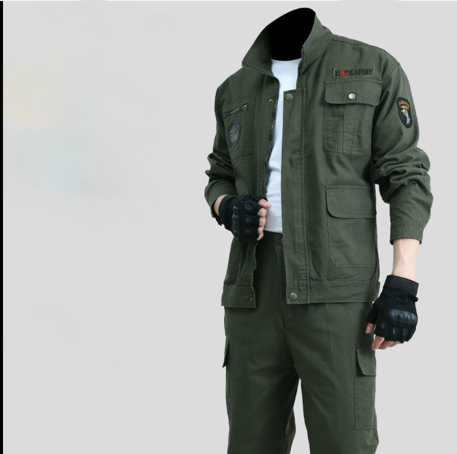 Work Clothes Suits Men's Spring and Autumn Suits Electric Welding Suits Anti-scalding Wear-resistant Welding Work Clothes  Labor Insurance Suits