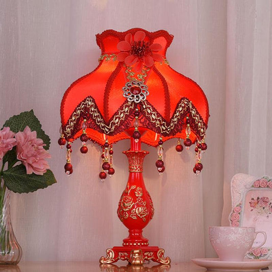 Bedside Lamps Set of  Wedding Living Room Romantic Pink Bedside Lamps