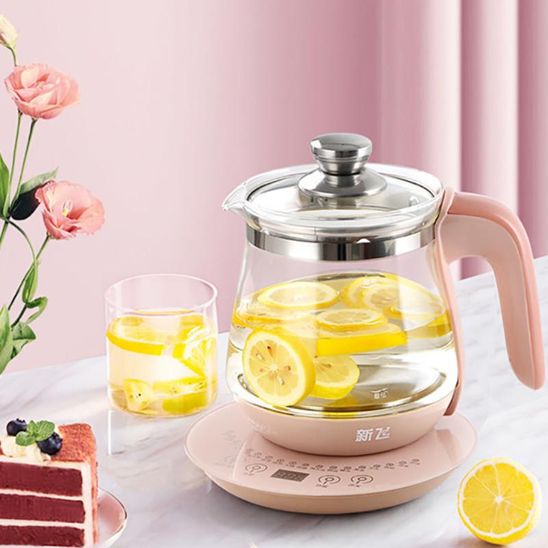 Health Pot High Temperature Resistant Glass Tea Maker Automatic Thickening Flower Teapot Office Small Home