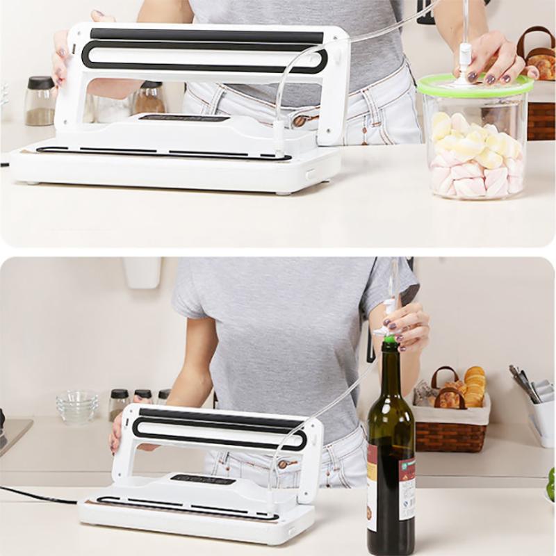 Household Food Vacuum Sealer Packaging Machine Include Bags Best Kitchen Food Vacuum Sealer 220V/110V Automatic Commercial