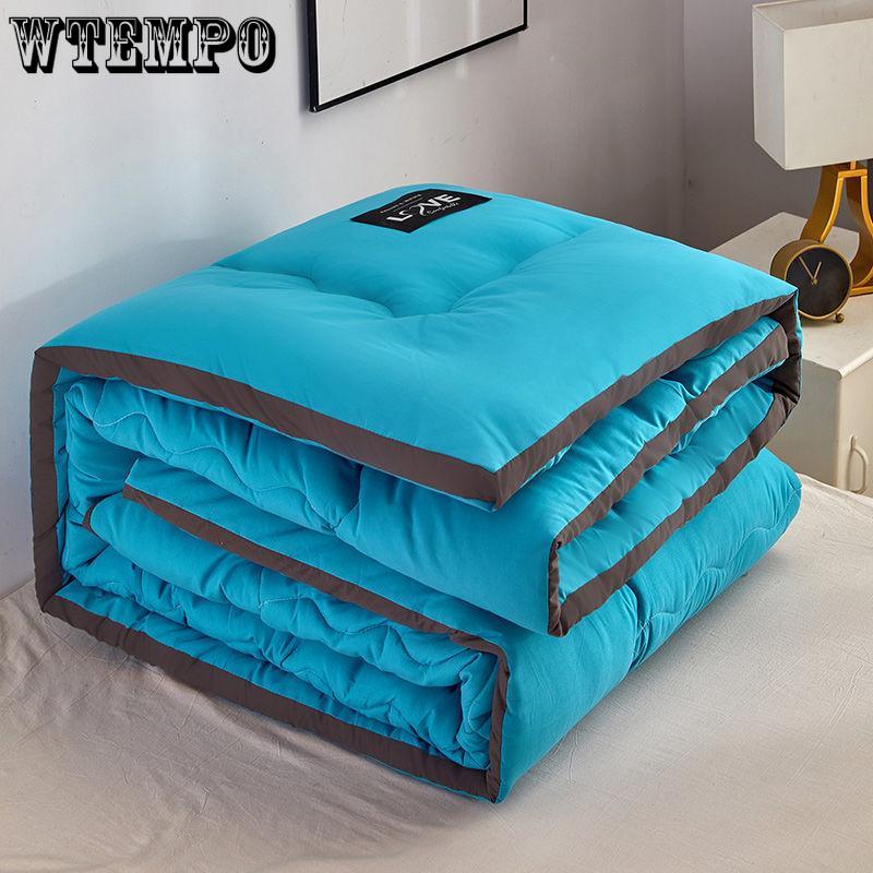 Winter Quilt Solid Color Thickened Washed Quilt Core Three-dimensional Warm Winter Quilt Quilt Double Bedding Bed Linings