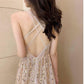 Sexy Backless V-neck Evening Women Dress Elegant Mesh Sequin Night Dress Summer Lady Party Dress