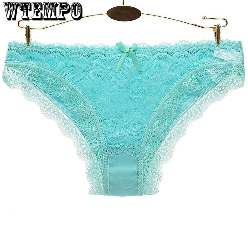 WTEMPO 6 Pcs/Lot  Women Seamless Underwear Sexy Lace Lady Underwear Woman Panties