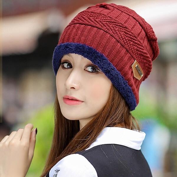 Cotton hat Trendy wild hat Windproof hat Winter Warm hat Thick hat Fashion Woman hat Plush