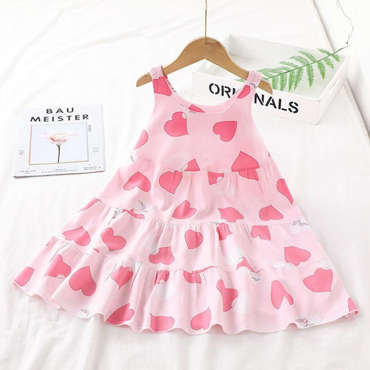 Children's Summer Clothes Baby Girls Princess Dresses Little Girls Children's Clothes Girls' Dresses Cotton Sil Children's Western Style Skirts