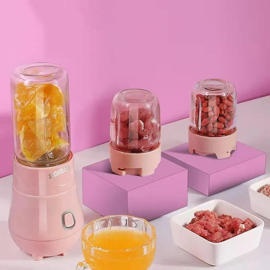 2pcs Baby Food Supplement Machine Baby Food Machine Multi-function Small Mixer Household Mini Rice Cereal Juice Machine Meat Grinder