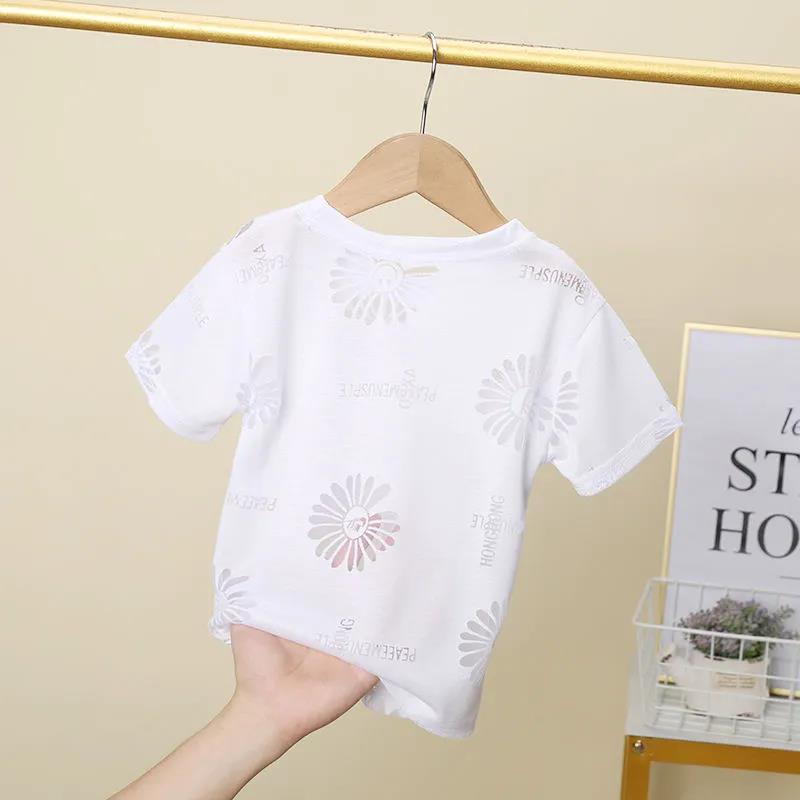 Solid Children T-shirt for Boys Girls Cotton Summer Kids Tops Tees Baby Kids Tshirts Blouse Clothes 2-8 Years