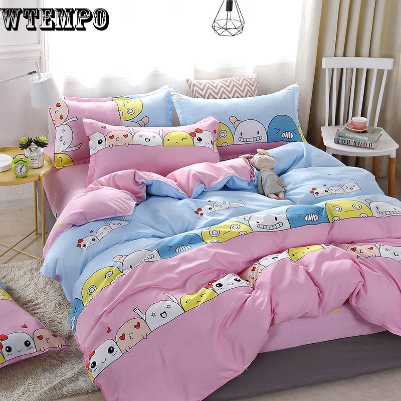 Solid color Easy to use Fleece fabric Bedding Set Duvet cover,Bed sheet set,pillowcase