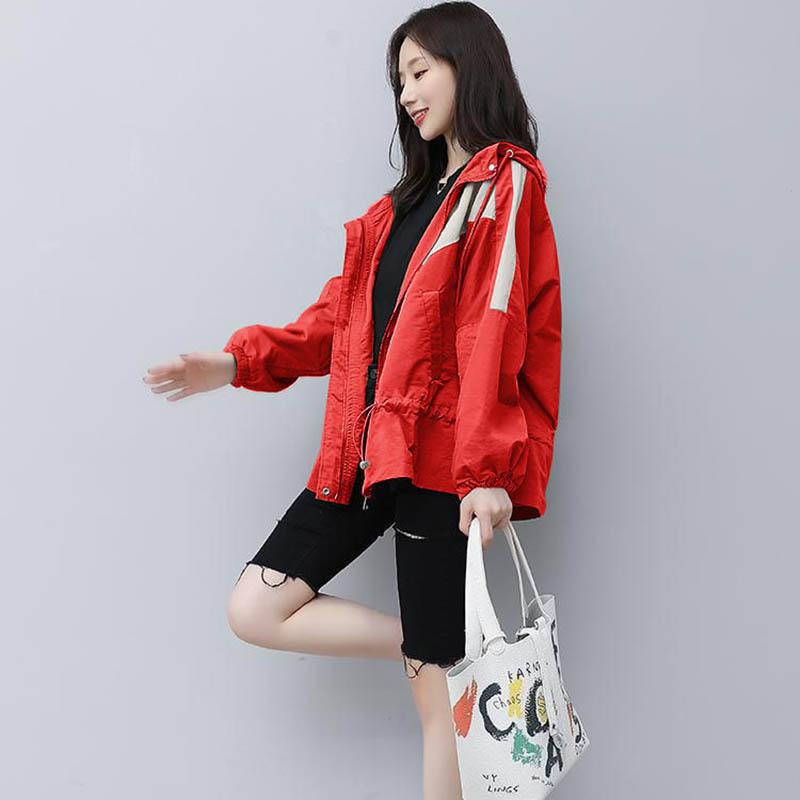 Women's Short Windbreaker Spring and Autumn Style Korean Fashion Loose Casual Short Jacket Women