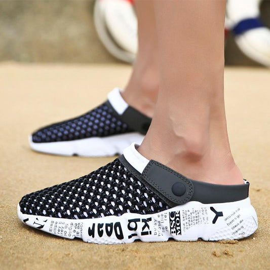 Size 39-46 Men Summer Mesh Shoes Sandals Beach Slippers Clogs Male Sneaker Clogs Man Zuecos Sandalias Zapatos Hombre