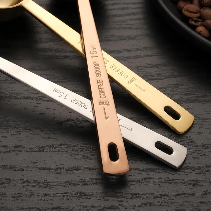 304 Stainless Steel Measuring Spoon Fruit Powder Spoon Coffee Measuring Spoon 15ml 30ml Kitchen Scale Measuring Spoon Milk Powder Spoon