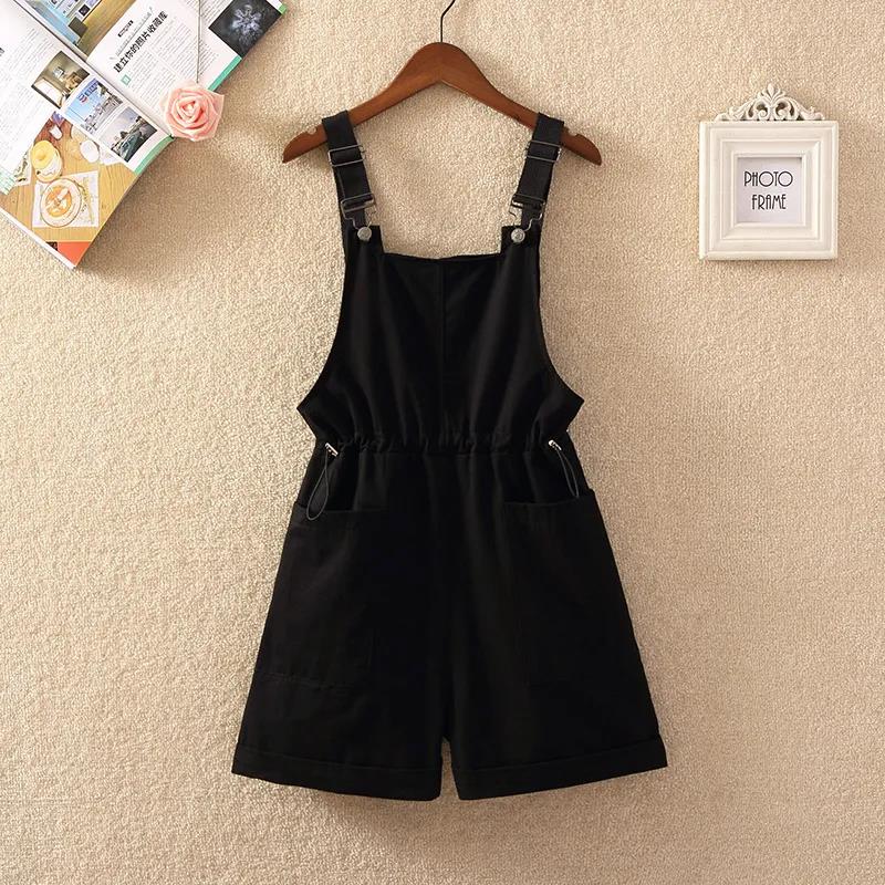 Wide Leg Strap Shorts Women Spring and Summer New Korean Style Loose and Cute Workwear Jumpsuit