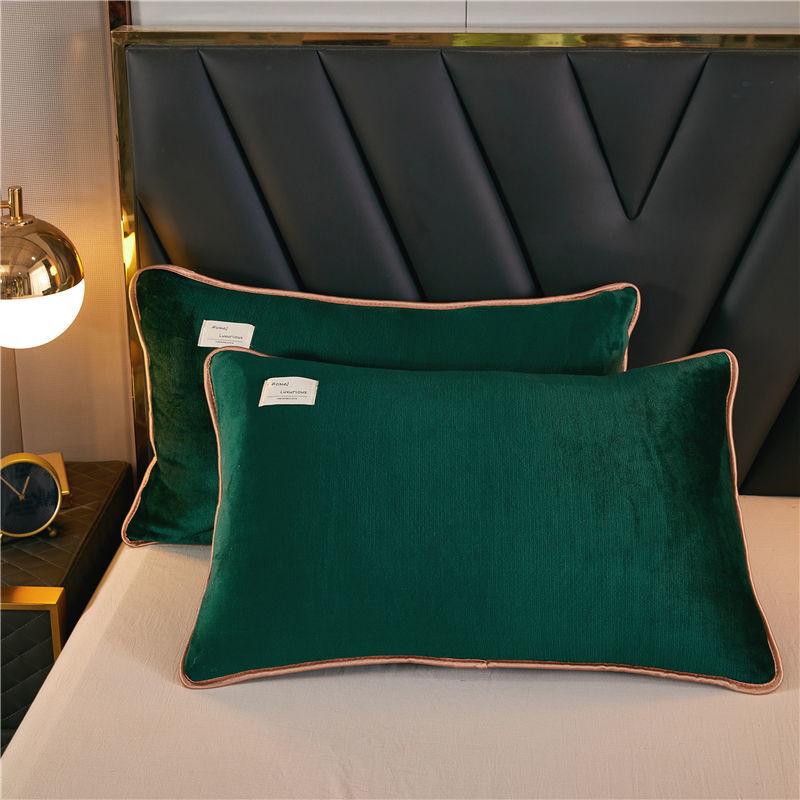 Thick Mink Velvet Pillowcase Milk Velvet Student Dormitory Flannel Pillowcase Bedding