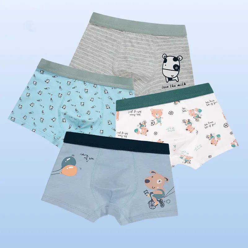 Cotton Panties Boys Brief Underwear Shool Kids Underpanties for 3 4 6 8 10 12 14 Years Old Child Clothes