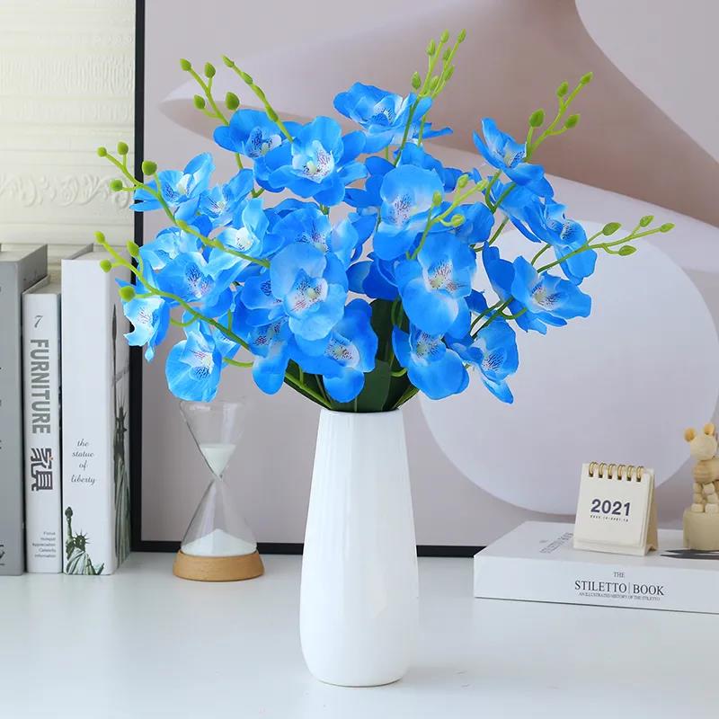 Phalaenopsis Simulation Flower Fake Flower Orchid Dining Table Flower Living Room Coffee Table Porch Furnishings Decorative Floral Ornaments