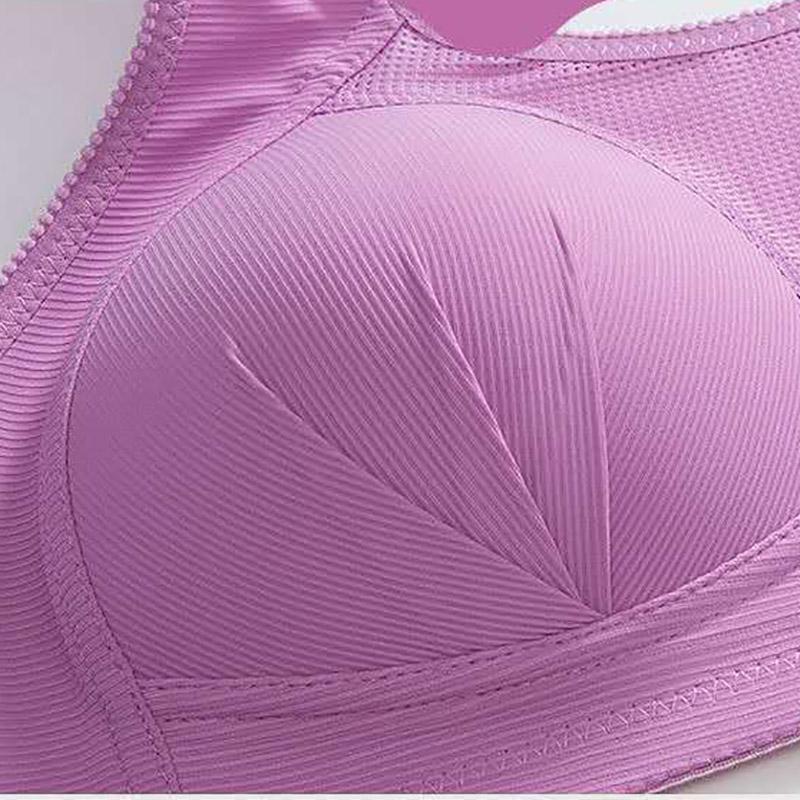 Thin Section Large Size Gathered Beauty Back No Steel Ring Anti-glare Anti-sagging Tube Top Women's Underwear Bra