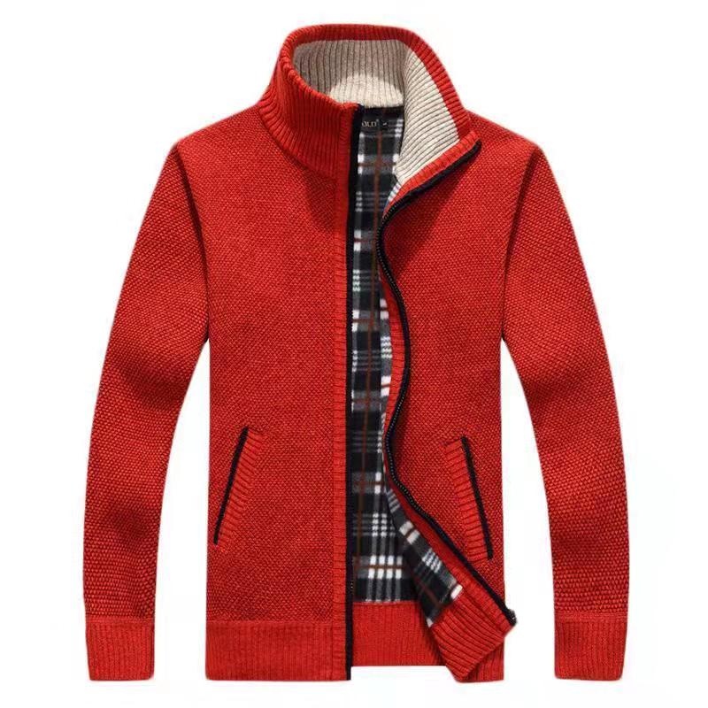 Winter Sweater Men Cardigan Velvet Thick Casual Tops Loose Warm Fashion Clothing Sweater for Men