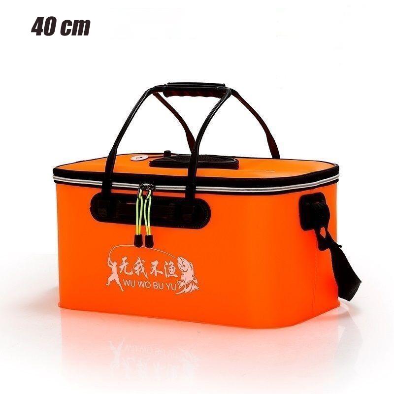 EVA Portable Fishing Bag Folding Thickened Live Fish Tank Water Tank Bucket Camping Fishing Tackle Fish Box Storage Bag