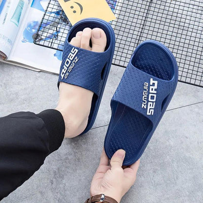 Men's Sandals and Slippers Indoor Slippers and Outdoor Wear Summer Home Bathroom Non-slip Thick Bottom Flip Flops